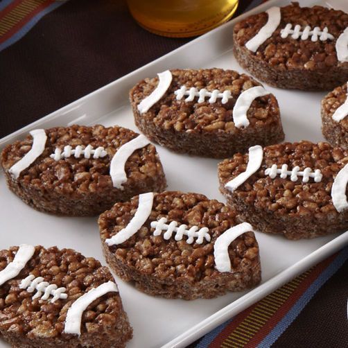 Game Day Chocolate Rice Crispy Treats