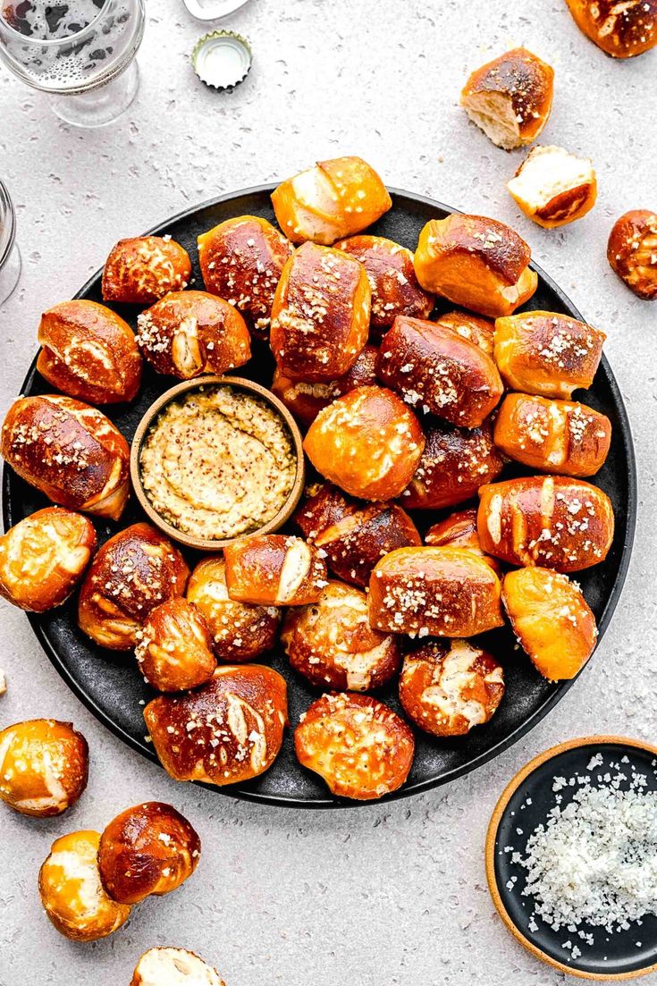 Soft Sourdough Pretzel Bites